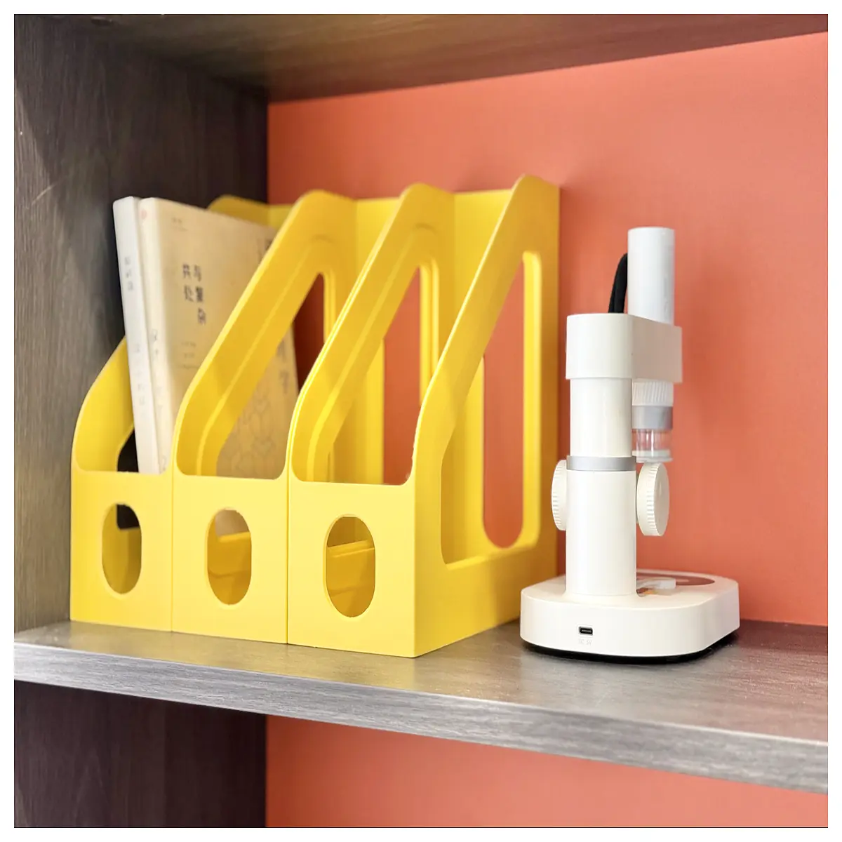 Stylish Desktop Shelf Organizer Modern Bookshelf Office Display Shelf Multi Tiered Storage Home Decor Shelf