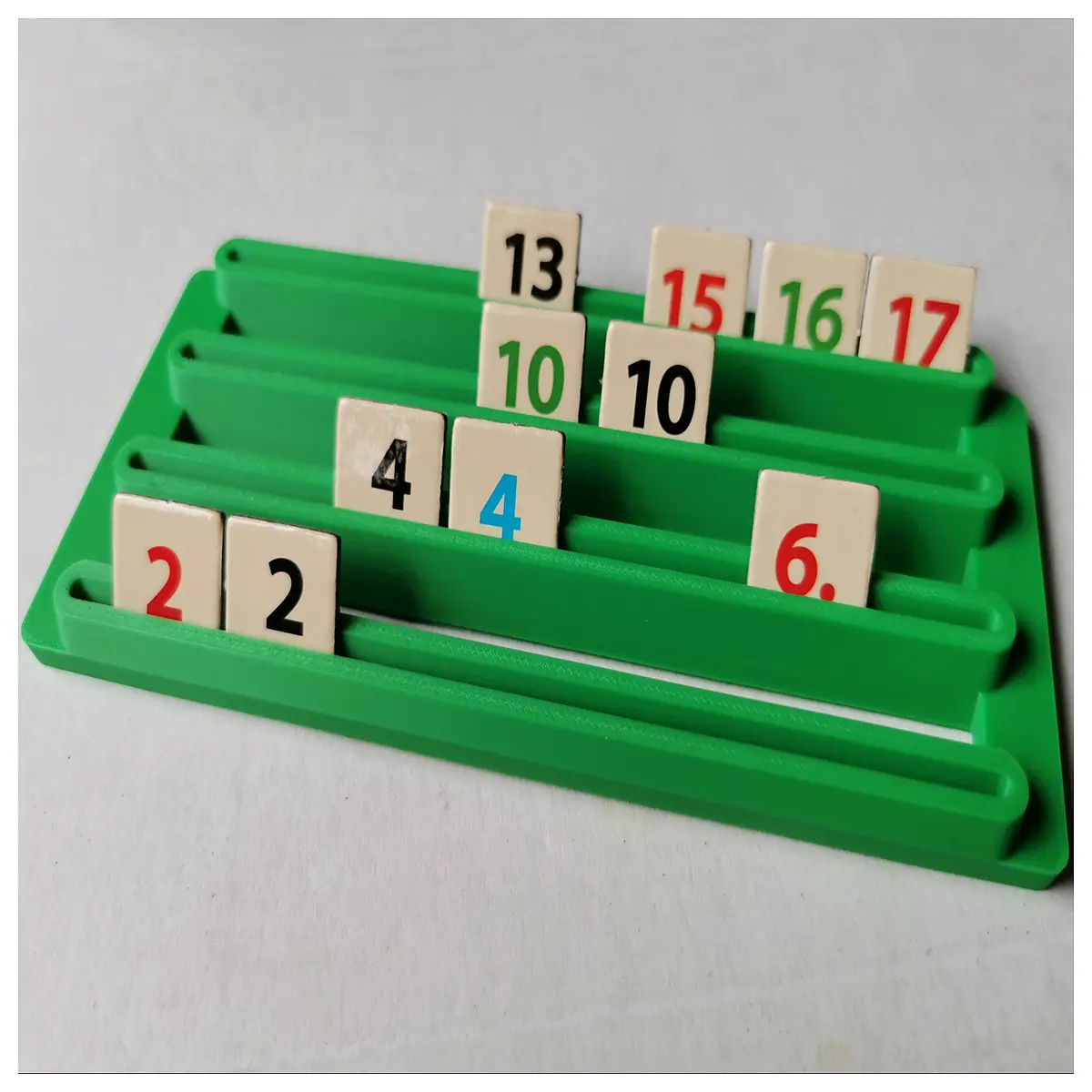 Chess Game Stand 1 4 Rows Tabletop Game Accessories Board Game Tile Holder Game Support Tile Stand