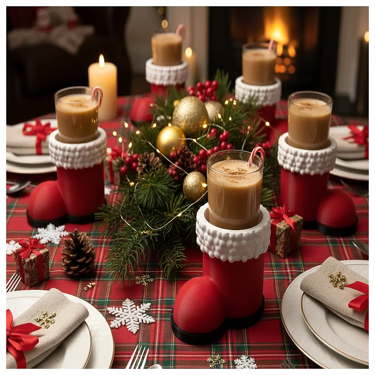 Christmas Boot Display Stand Festive Decoration Support Christmas Gift Showcase Home Decor Boot Holder Accessory