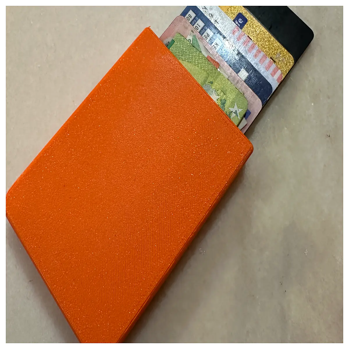 Sliding Cover Card Holder Multi Card Organizer Portable Wallet Card Protection Business Card Case Card Sorting