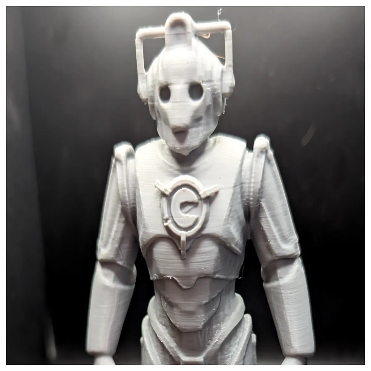 Cyberman Model Toy Mysterious Doctor Collectible Anime Character Assembly Model Sci Fi Scene Decoration Model Enthusiast Essential Detailed Display St