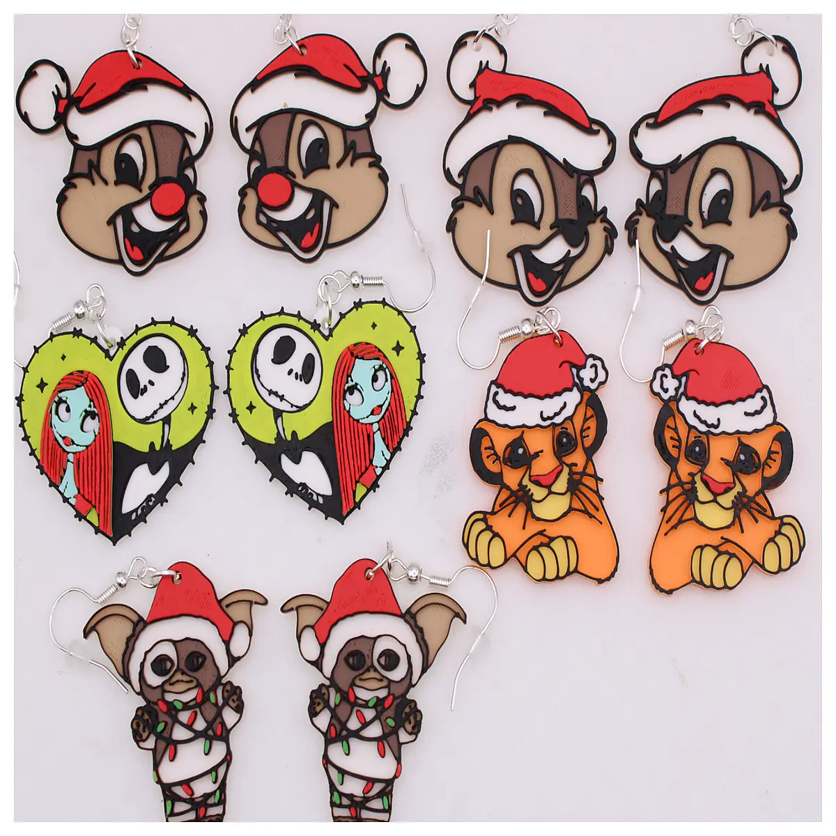 Christmas Character Earrings Girl Friend Festive Decoration Random Earring Party Accessories Christmas Gift Random Character
