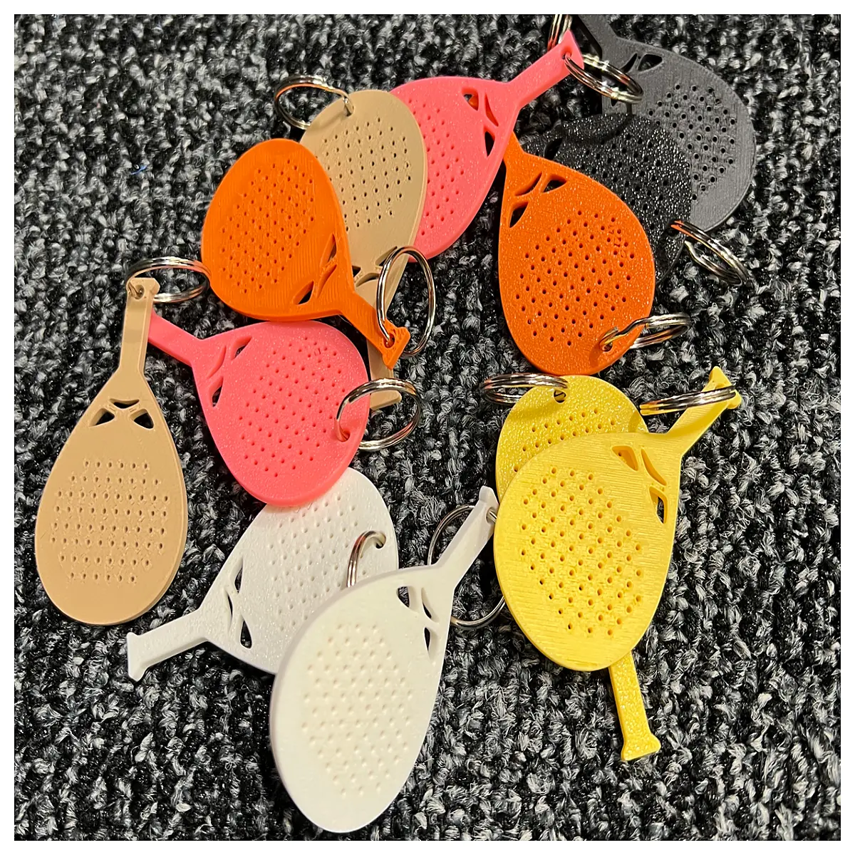 Padel Racket Keychain Sports Memorabilia Padel Players Court Keepsake Racket Accessories