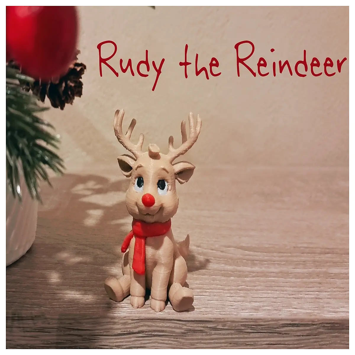 rudolph the red nosed reindeer plush toy christmas holiday decoration kids gift festive reindeer figure santa helper ornament