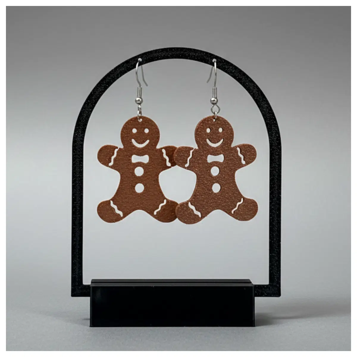 Gingerbread Man Christmas Earrings Festive Decoration Christmas Gift Gingerbread Charms Christmas Ornament Gingerbread Accessories