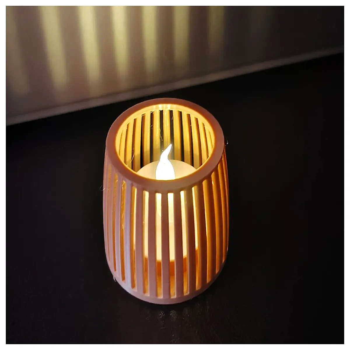 Modern Tea Holder 3D Design Decorative Candle Stand Zen Home Decor Accent Lighting Gift Idea
