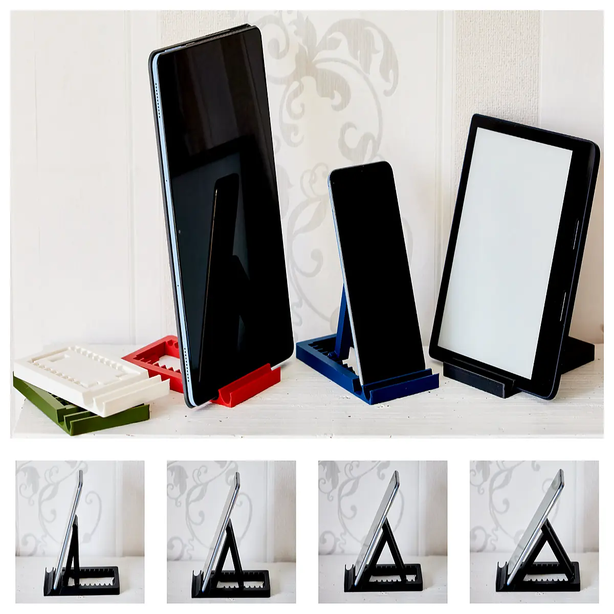 adjustable phone holder for desk car mount tablet support universal grip clamp