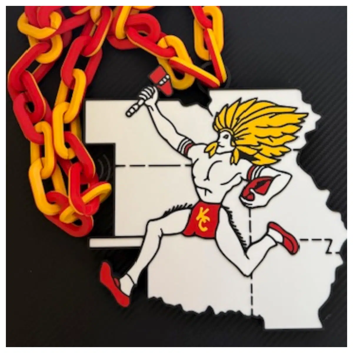 Kansas City Chiefs 1970 Retro Chain Necklace Sports Team Memorabilia Classic Pendant Gift
