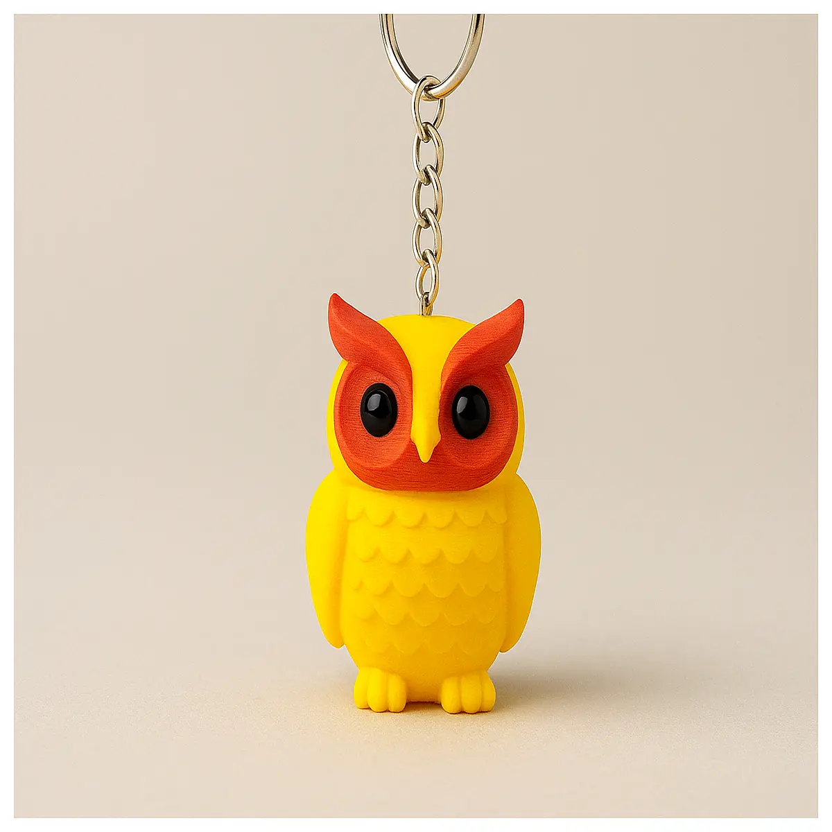 Cute Owl Keychain Charm Gift Decoration Animal Figurine Adorable Lucky Charm Accessory