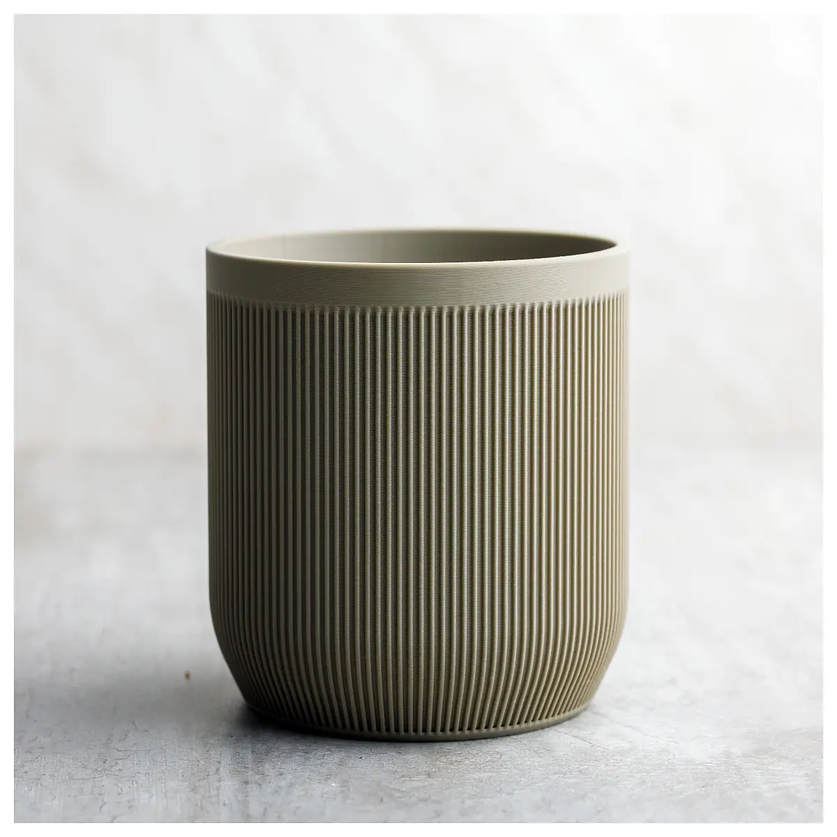 Ribbed Flower Pot Cup Ribbed Planter Pot Container Decorative Planter Indoor Garden Accessories Ribbed Planter Parts