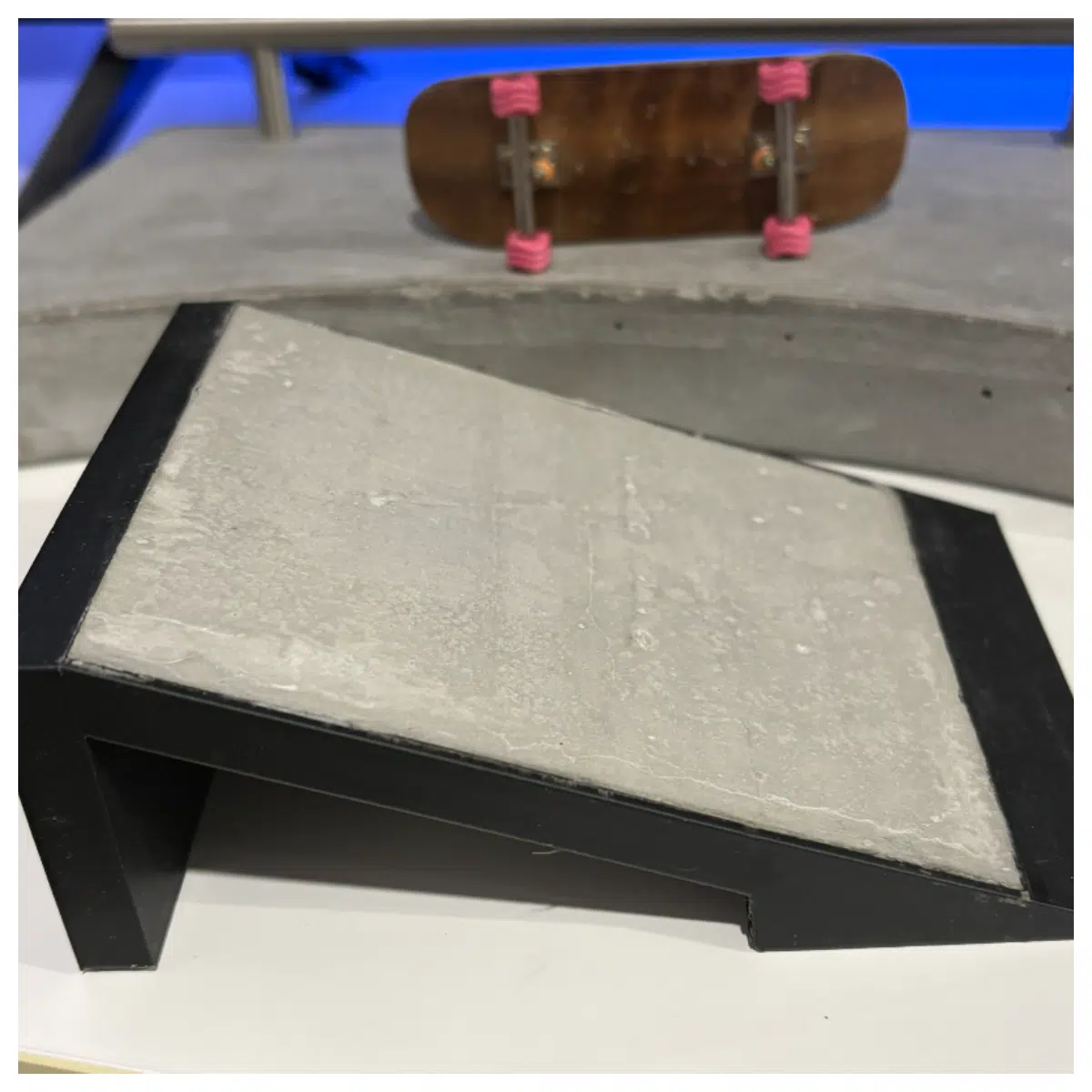 wooden plank concrete diving board platform for pool jumping