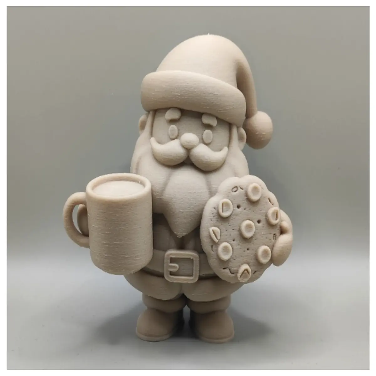 Santa Cocoa Cookie Figurine Christmas Decoration Festive Home Decor Holiday Theme