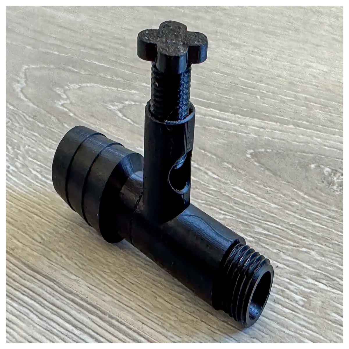 adjustable water pump flow control valve fitting connector for aquarium sump filter system plumbing