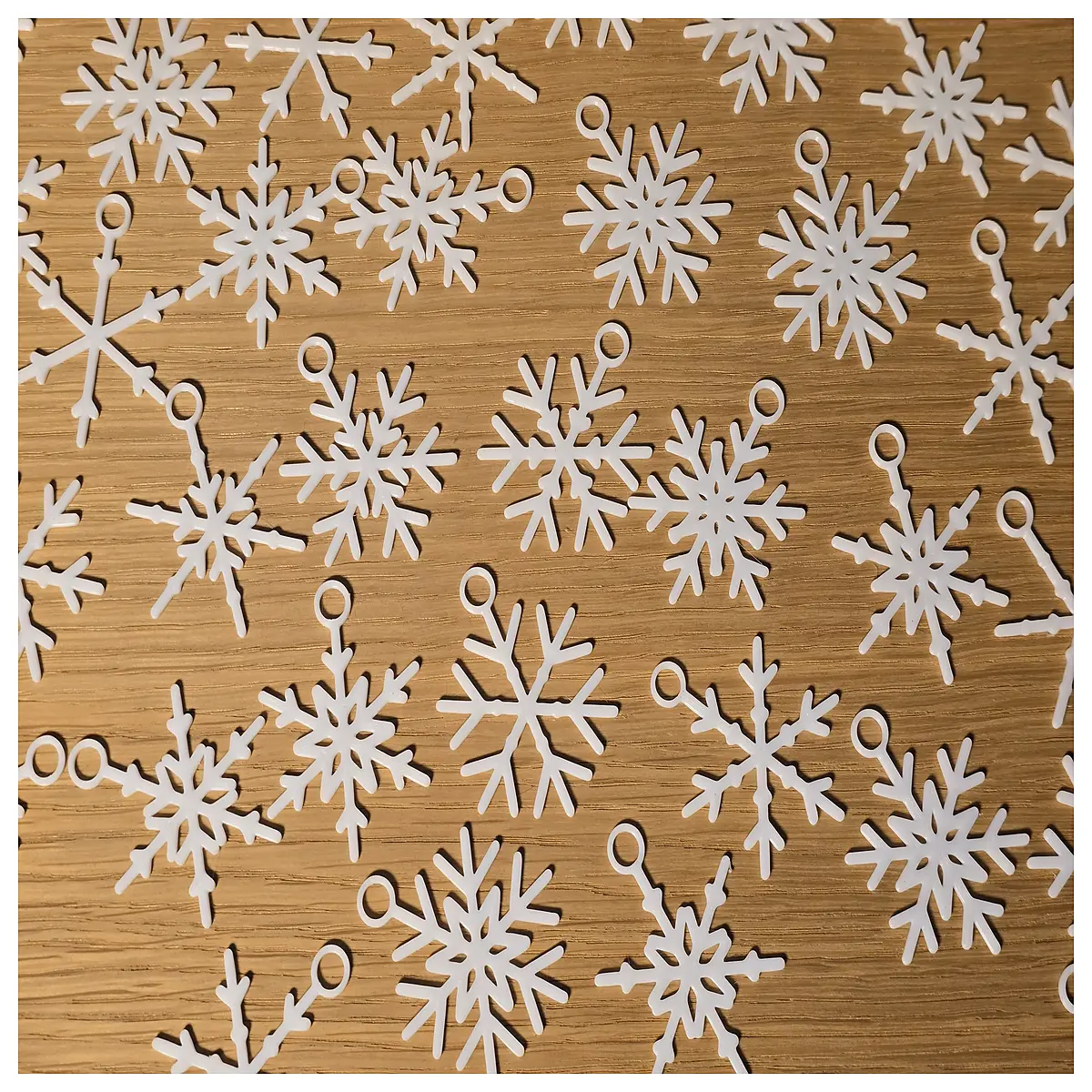 Snowflake Decorations Christmas Tree Accessories Xmas Ornament Set 35pcs Festive Decor