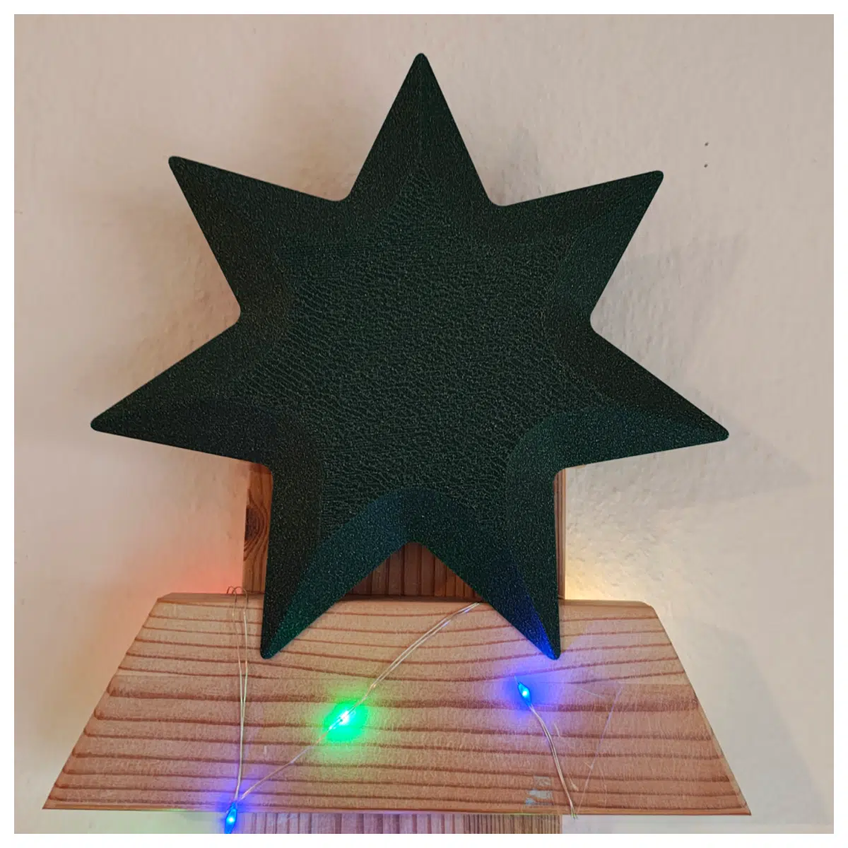 7 Pointed Christmas Star Decoration Festive Star Lights Christmas Gift Home Decor Sparkling Shine