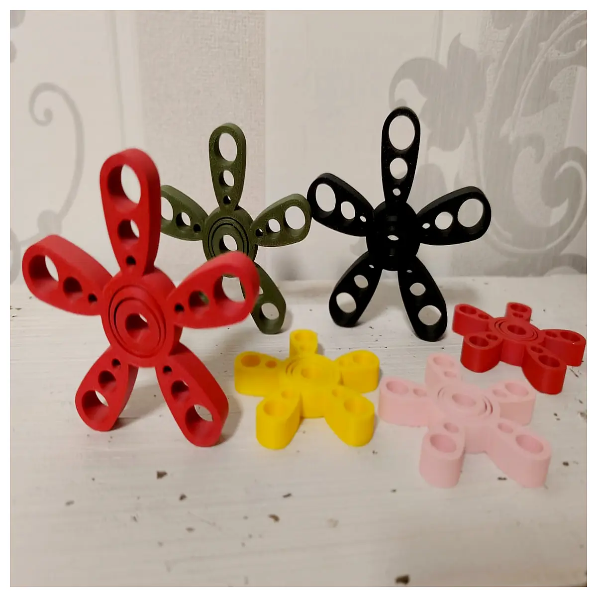 Spinning Fidget Gyro 5 Finger Stress Relief Toy Mini Large s Aid