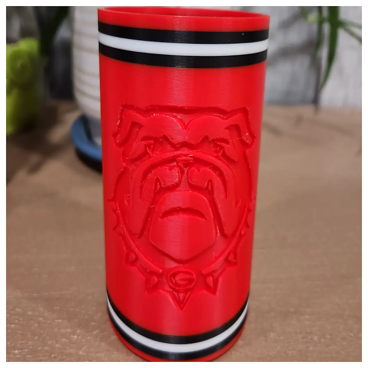 Georgia Bulldog Canned Food Insulated Sleeve Dog Food Warming Cover Pet Insulation Accessory