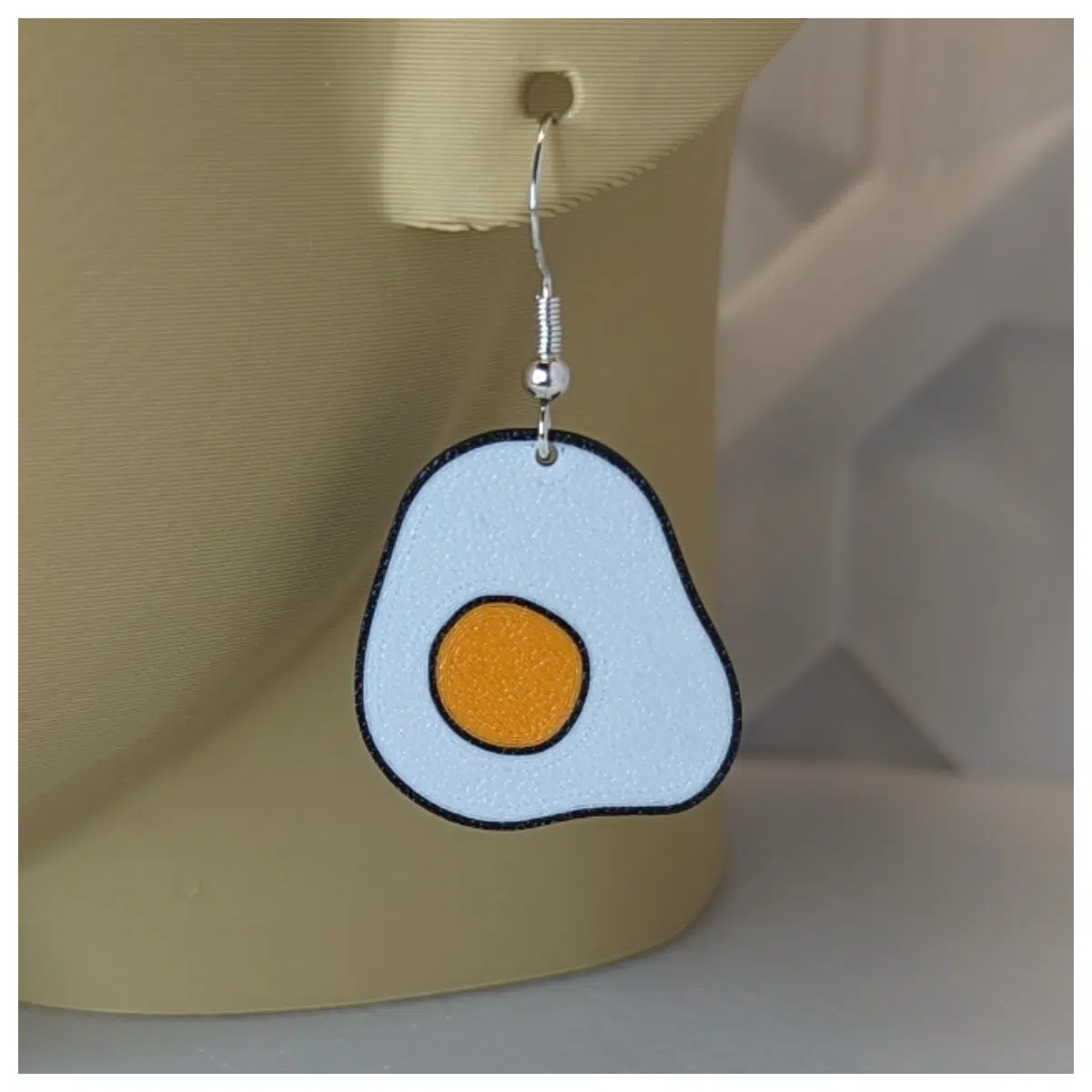 Cute Scrambled Egg Earrings Breakfast Flavor Earring Sweet Girl Style for Women Fashion Accessories Breakfast Earrings