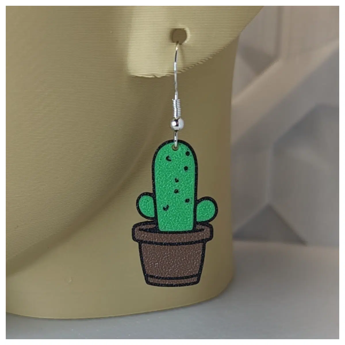 Cute Cactus Earrings Women s Fashion Decoration Small Fairy Earrings Cactus Accessories Simple Earrings Girlfriend