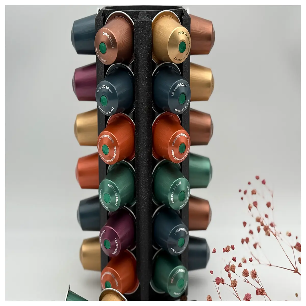 Nestl Capsule Organizer Coffee Machine Capsules Storage Box Home Coffee Capsule Organizer Multi Function Capsule Storage Essential for Coffee Lovers