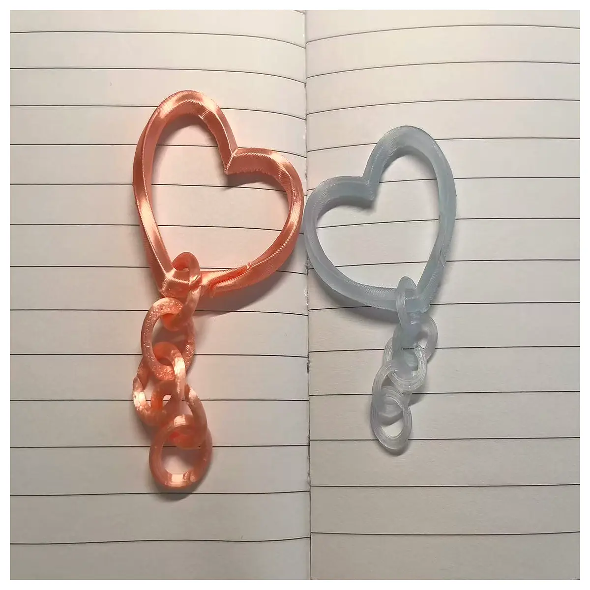 twisted keychain with chain cute metal key ring for bags romantic love symbol key fob accessory stylish key holder gift
