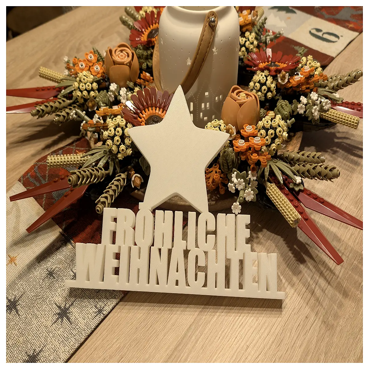 Merry Christmas Star Festive Stand Decor Christmas Gift Party Decoration Holiday Ornament Festive Gift