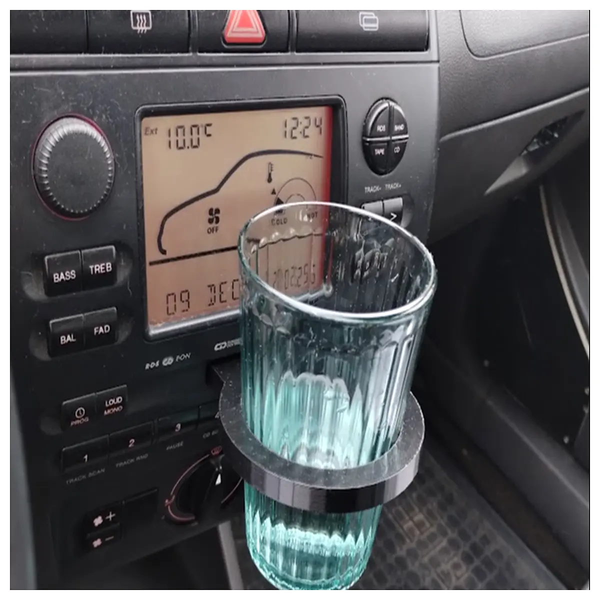 Car Cassette Player Holder for Seat 70mm Cassette Tape Accessory Car Parts Tape Case Holder