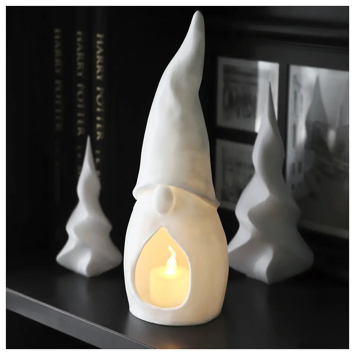 Christmas Gnome Candle Holder Festive Decoration Christmas Gift Tabletop Ornament Various Designs Gnome Decoration