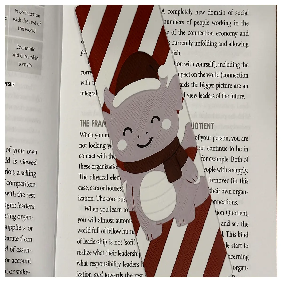 Santa Claus Bookmark Christmas Gift Kids Reading Decoration Festive Bookmark Christmas Theme Bookmark Creative Bookmark Book Accessories