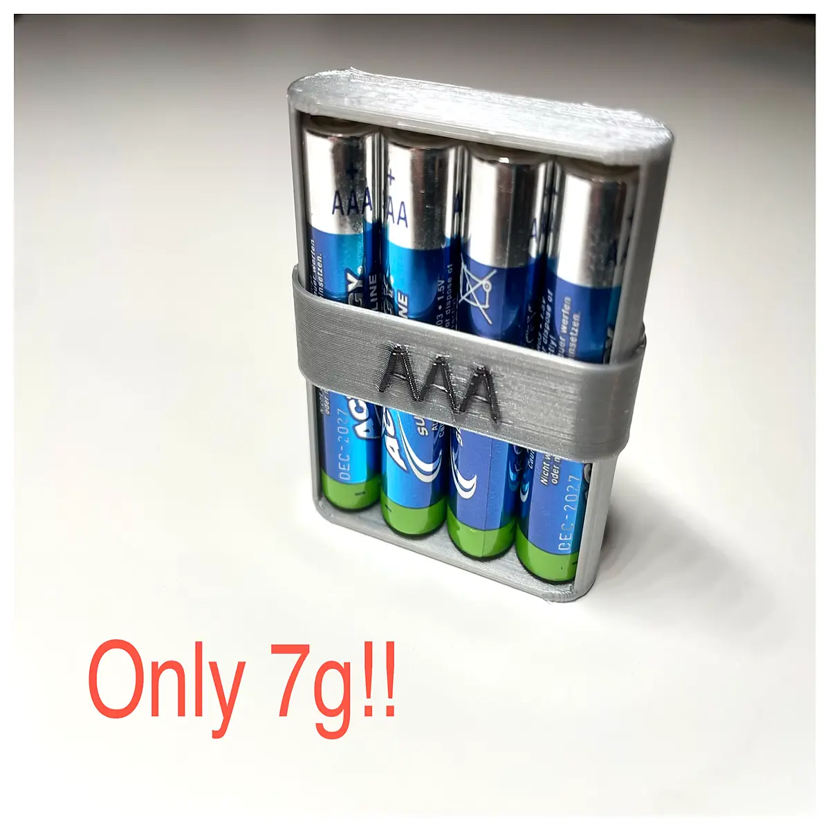 Ultra Thin AAA Battery Case Battery Storage Box Phone Battery Holder Accessory Organizer Protection Case Battery Storage