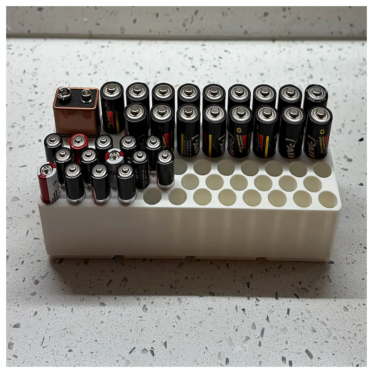 gridfinity battery organizer box 15 width modular storage system for toolboxes diy workshop parts bins