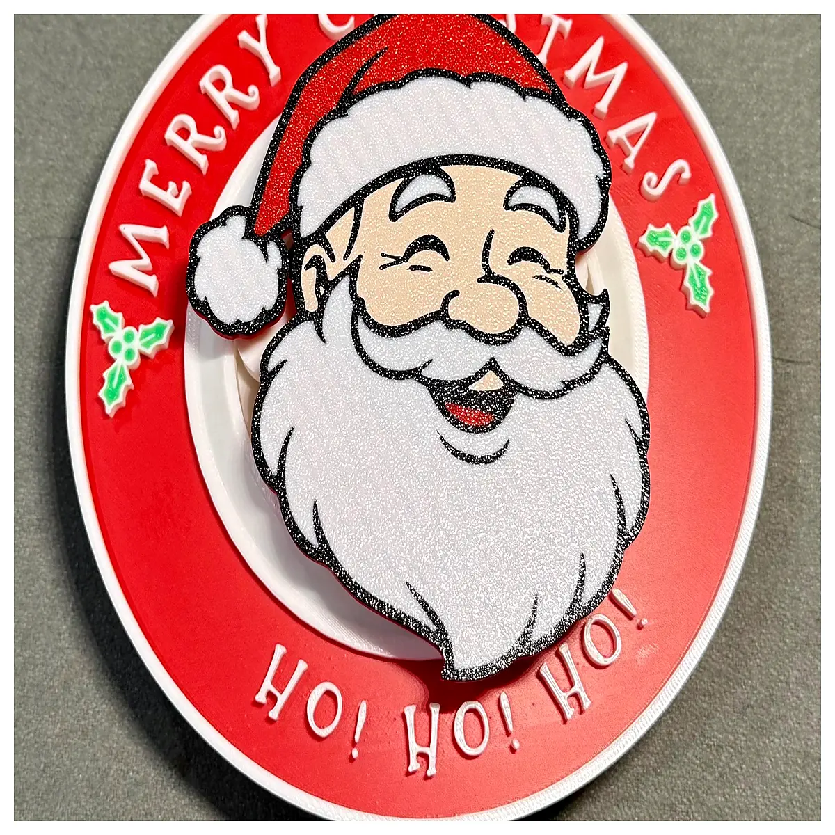 Christmas Rotating Chain Ornament Festive Decoration Holiday Garland Christmas Gift Rotating Decoration Xmas Decor