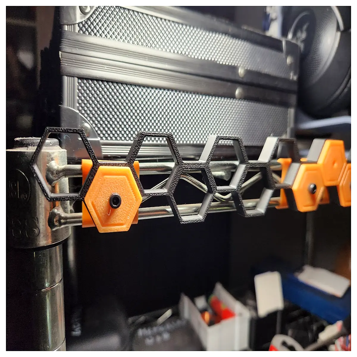 wire shelving honeycomb wall organizer brackets duty storage dividers for garage warehouse parts bins