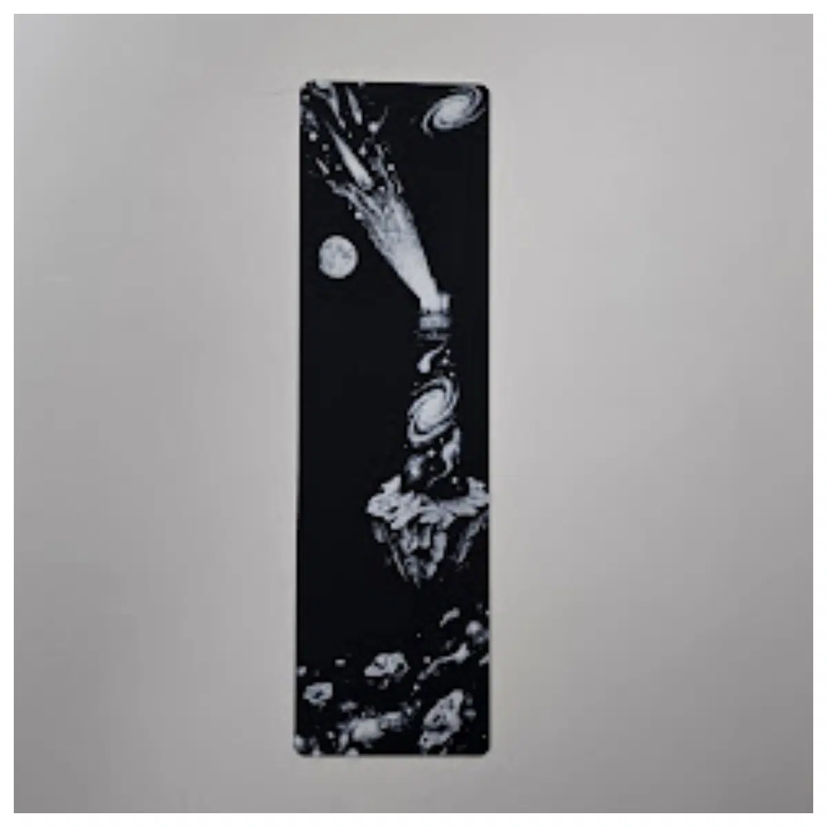 starry night glass bookmark with resin planet space aesthetic reading accessory