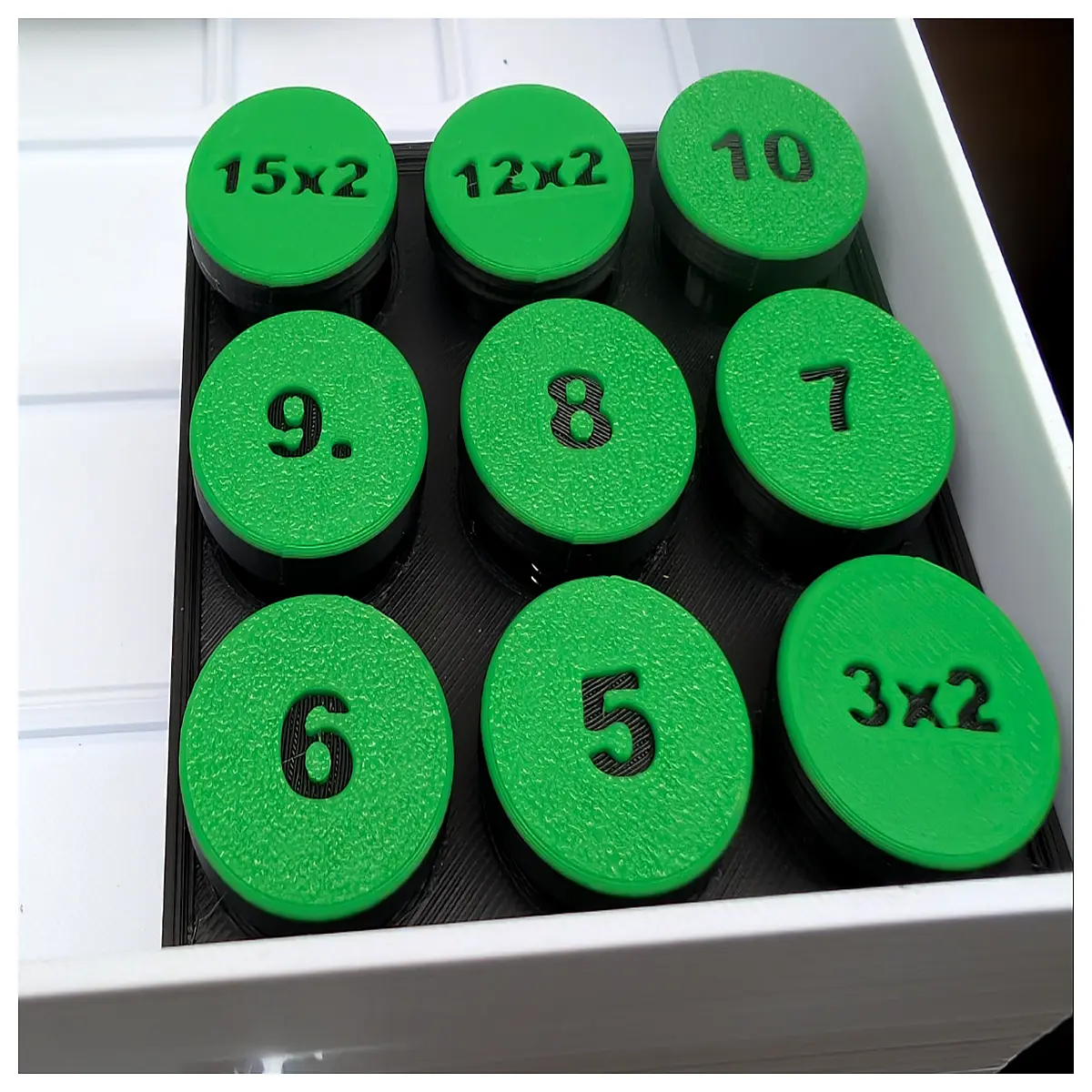 Gridfinity 6u Magnetic Tube Organizer Box Magnetic Fixation Storage Solutions 6u Storage Accessories Magnetic Storage