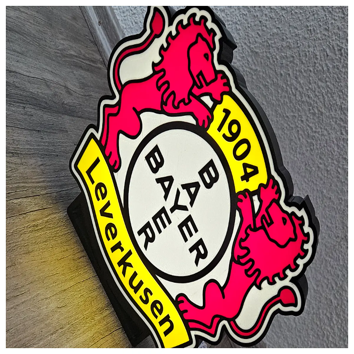 leverkusen neon sign wall art home bar decor merchandise lighting