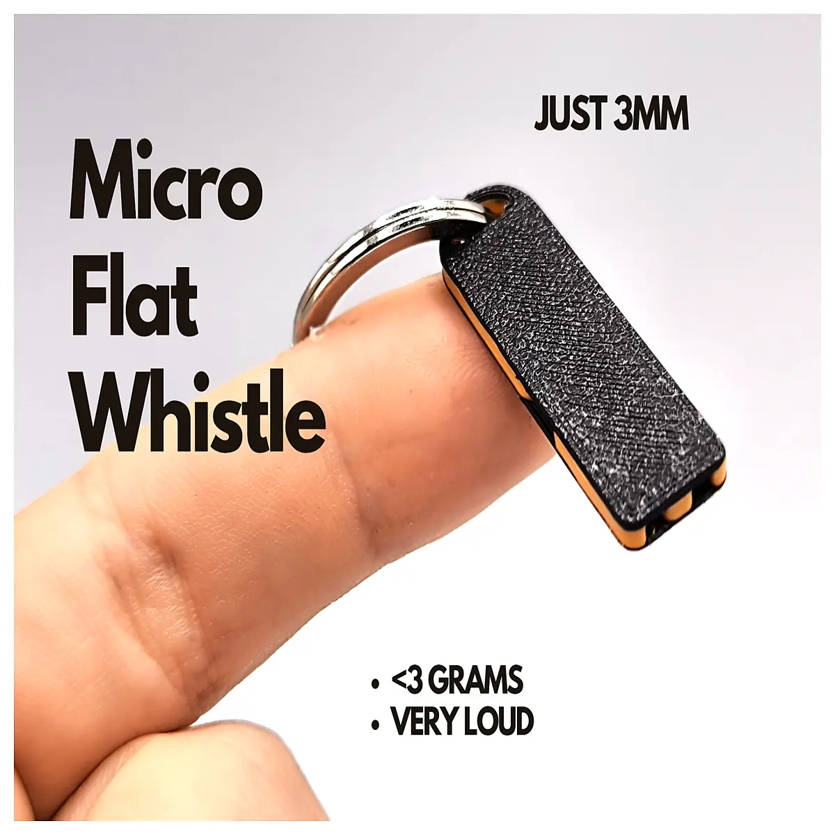 Mini Whistle Flat Design High Power Sounder Emergency Signaling Outdoor Sports Accessories Whistle Parts