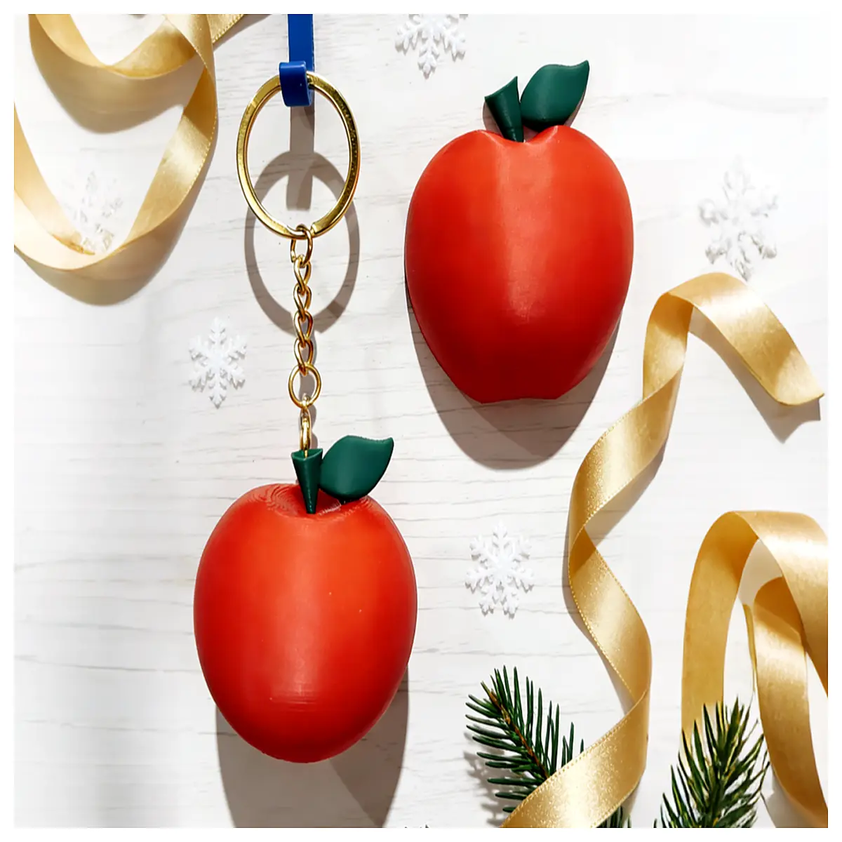 christmas eve fridge magnet keychain ornament tree hanging decoration holiday gift