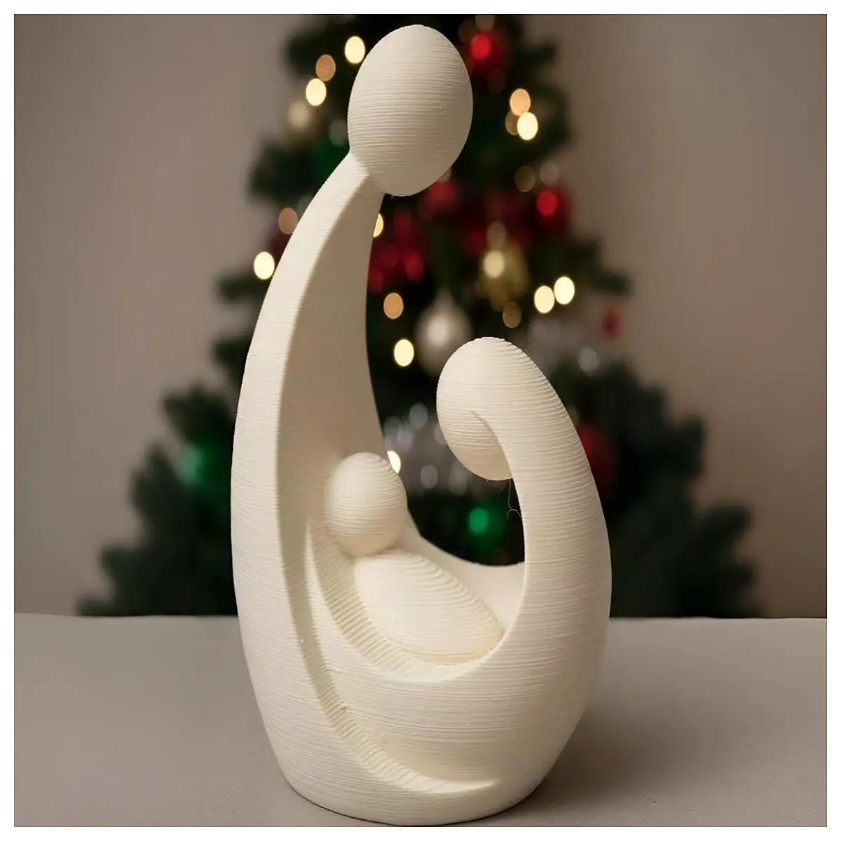 Christmas Decoration Modern Nativity Scene Model Jesus Figurine Festive Gift Christmas Decor