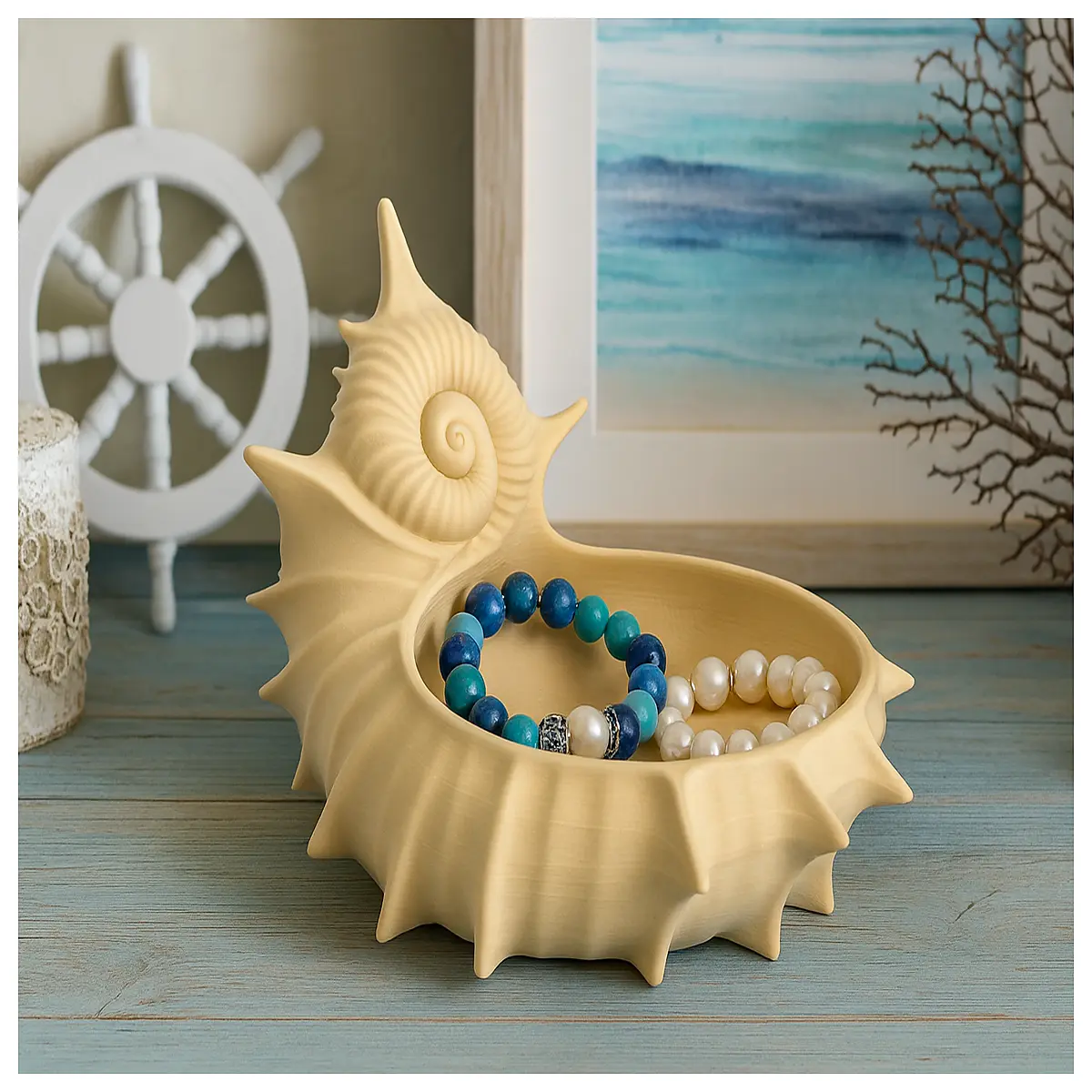 Shell Bowl Elegant Decor Dish Shell Decoration Home Accent Creative Gift