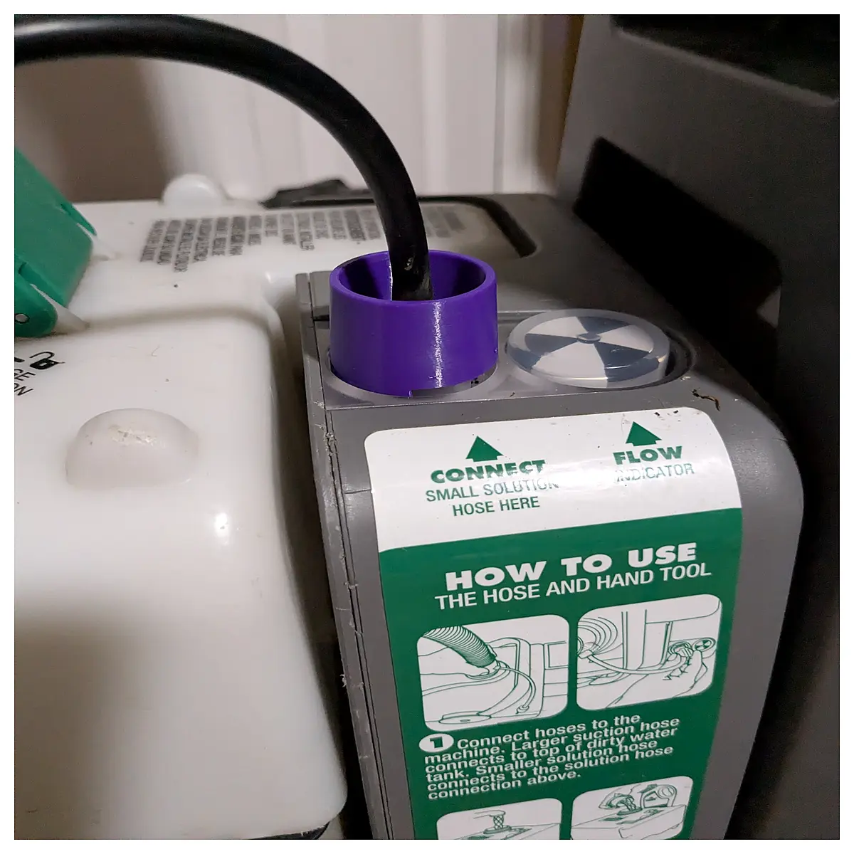 bissell big green carpet cleaner hose connector replacement part for deep cleaning machines