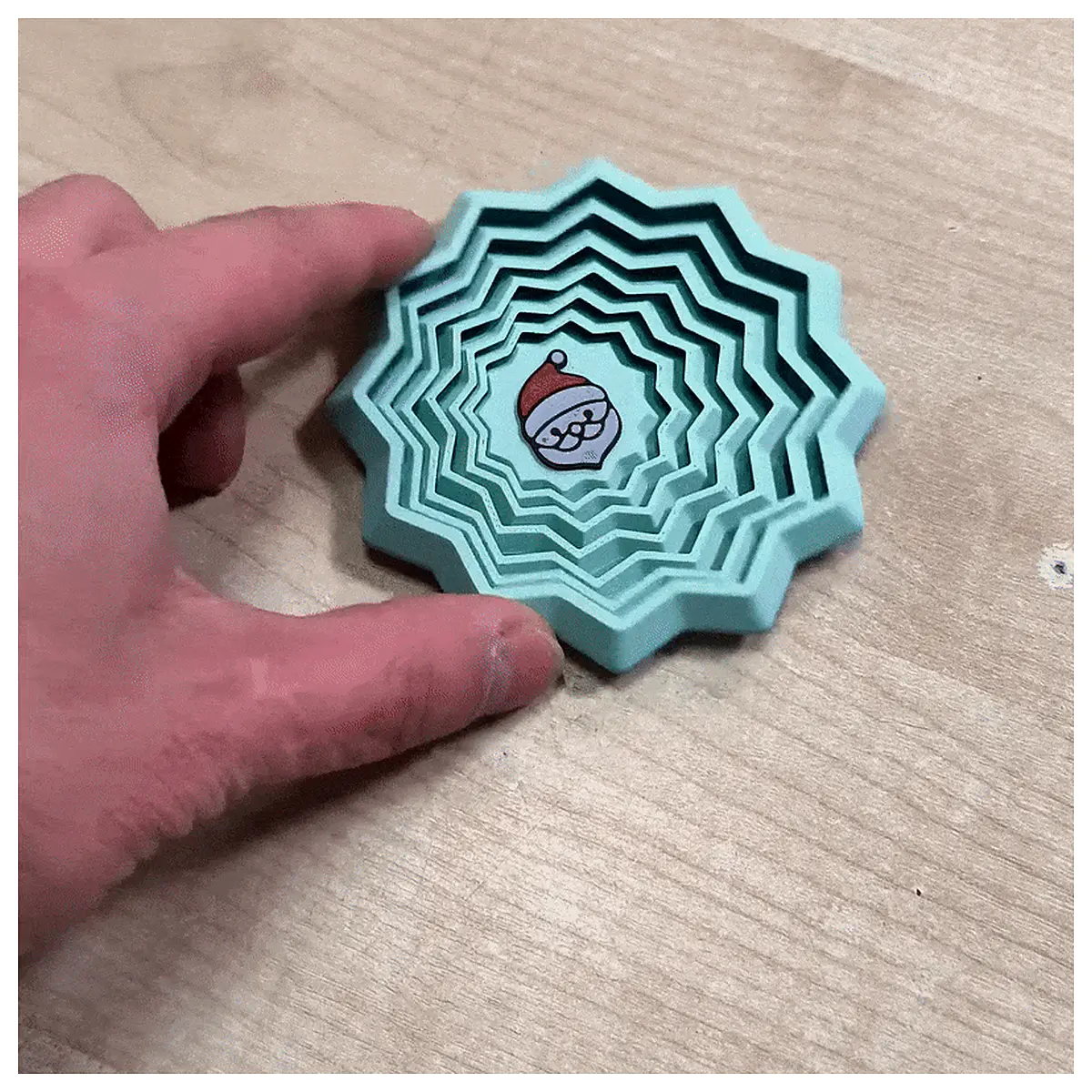 Santa Star Gyro Toy Rotating Puzzle Toy Kids Toy Fun Exercise Stress Relief Toy Boy Girl Gift