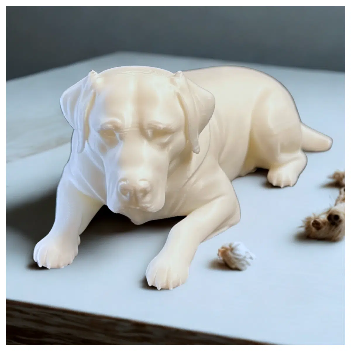 adorable lying down labrador puppy plush toy realistic soft stuffed animal for kids bedroom decor