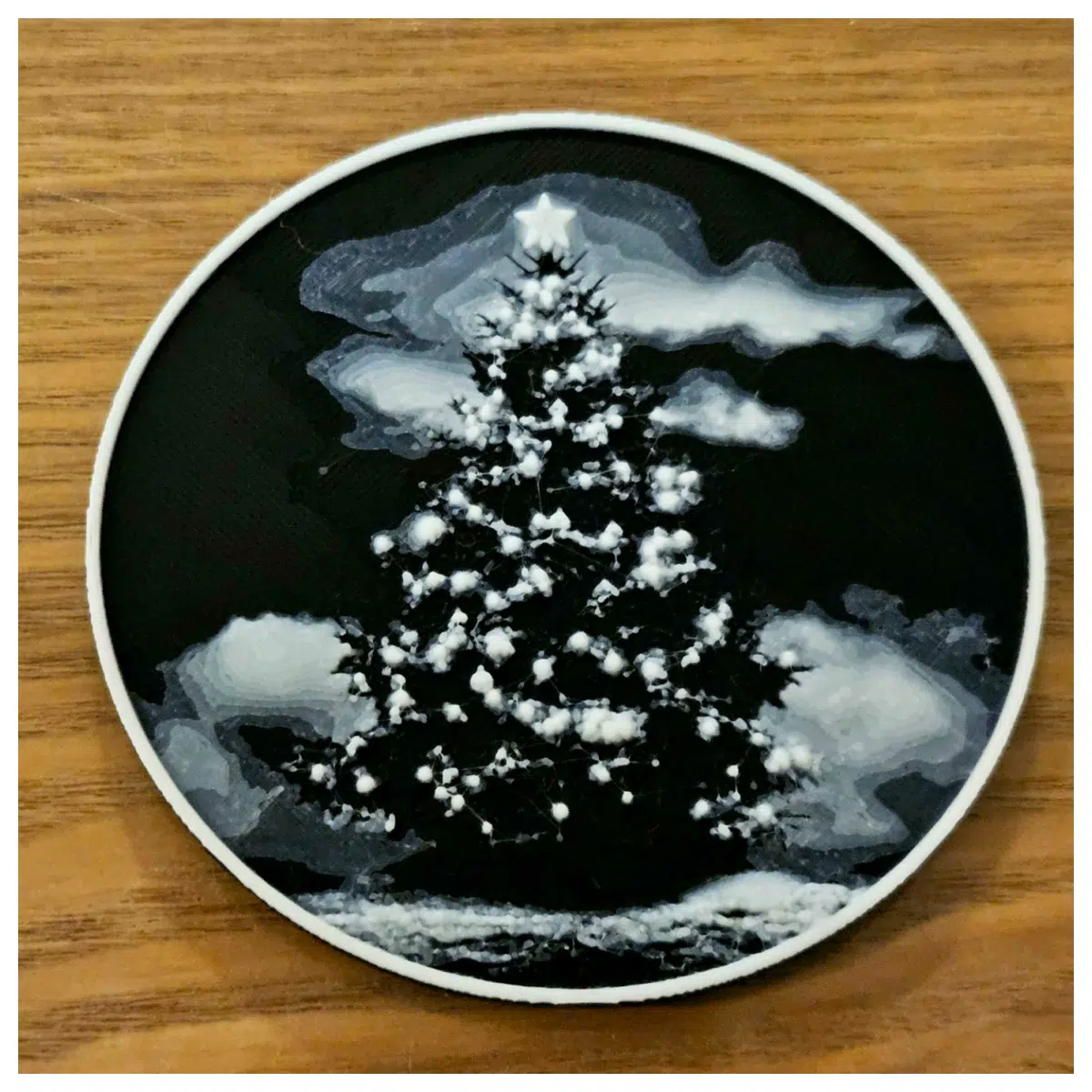 festive xmas tree coasters set holiday table decor non slip drink mats for wine coffee gifts