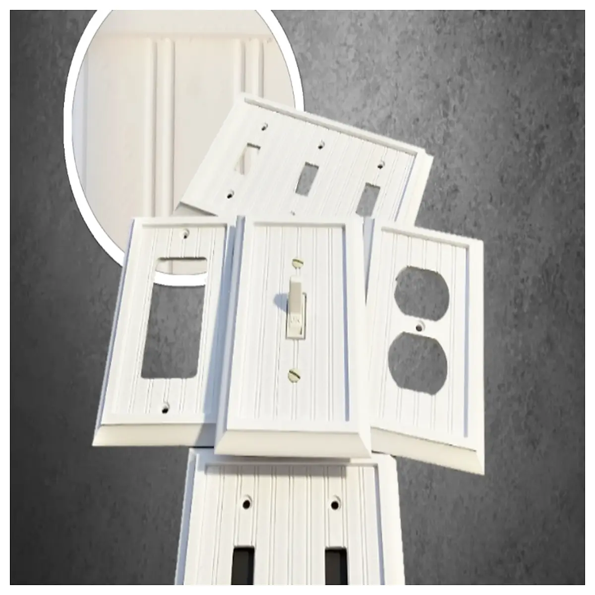 Country Style Switch Panel Wall Switch Panel Decorative Panel Villa Switch Panel Modern Simple Switch Panel Wall Decoration