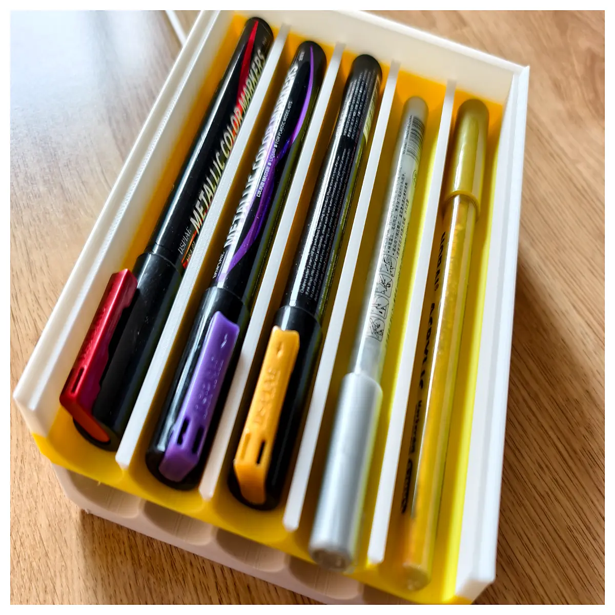 lic Marker Organizer Stackable Pen Holder Multi Layer Desk Storage Level Placement Art Supplies Drawing Tools