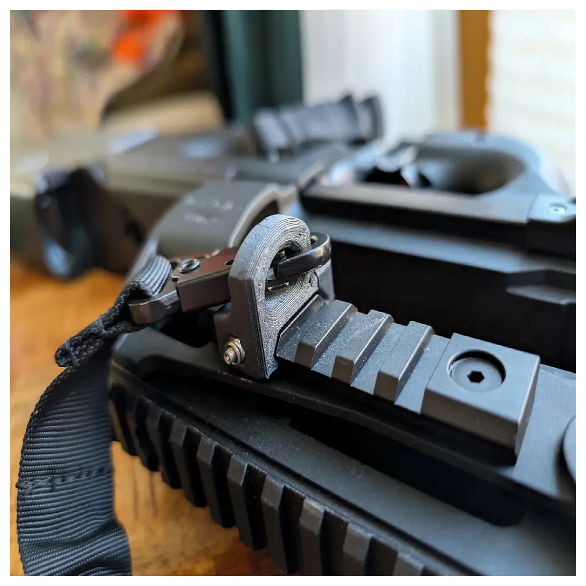 picatinny rail ring clip mount accessory for tactical gear backpack attachment loop