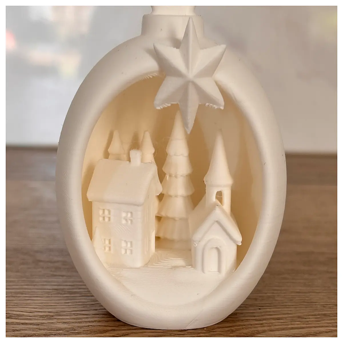 winter village decor for christmas table centerpiece rustic cabin scenery holiday