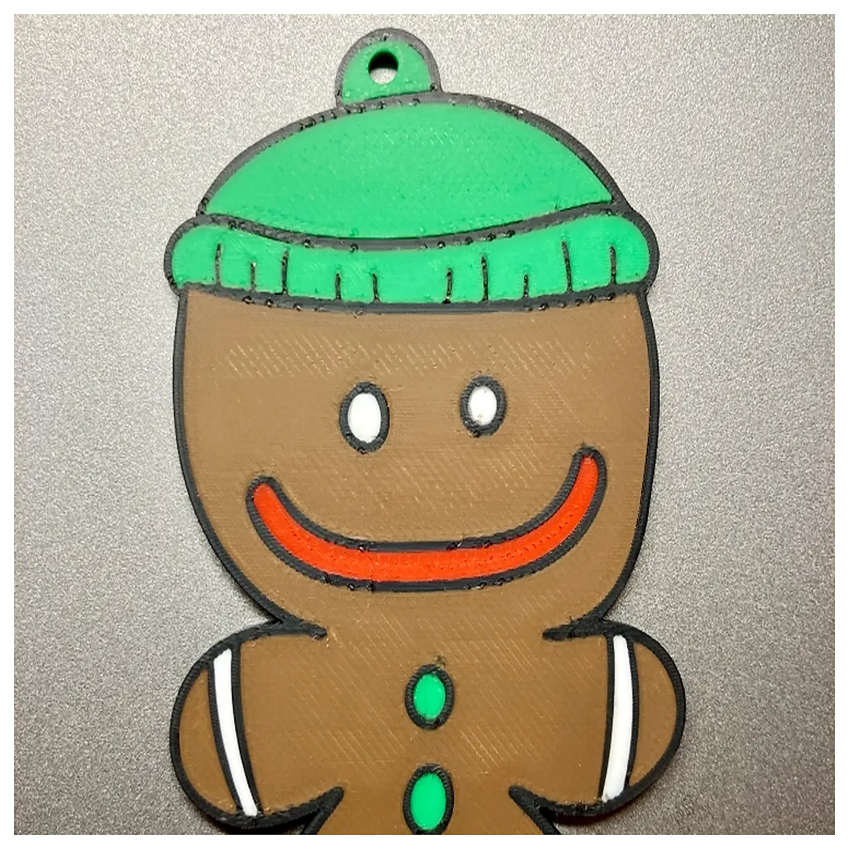 Gingerbread Man Ornament Keychain Earrings Festive Candy Decor Christmas Ornament Gingerbread Man Accessories Subtle Decoration