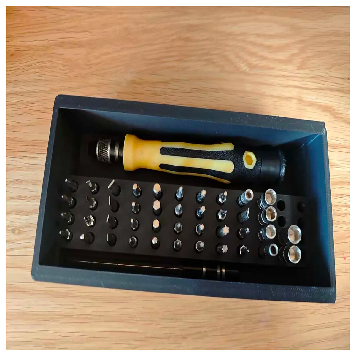 Multi Function Screwdriver Bit Holder Organizer Set Tool Screw Driver Repair Parts Assembly Box Fast Installation